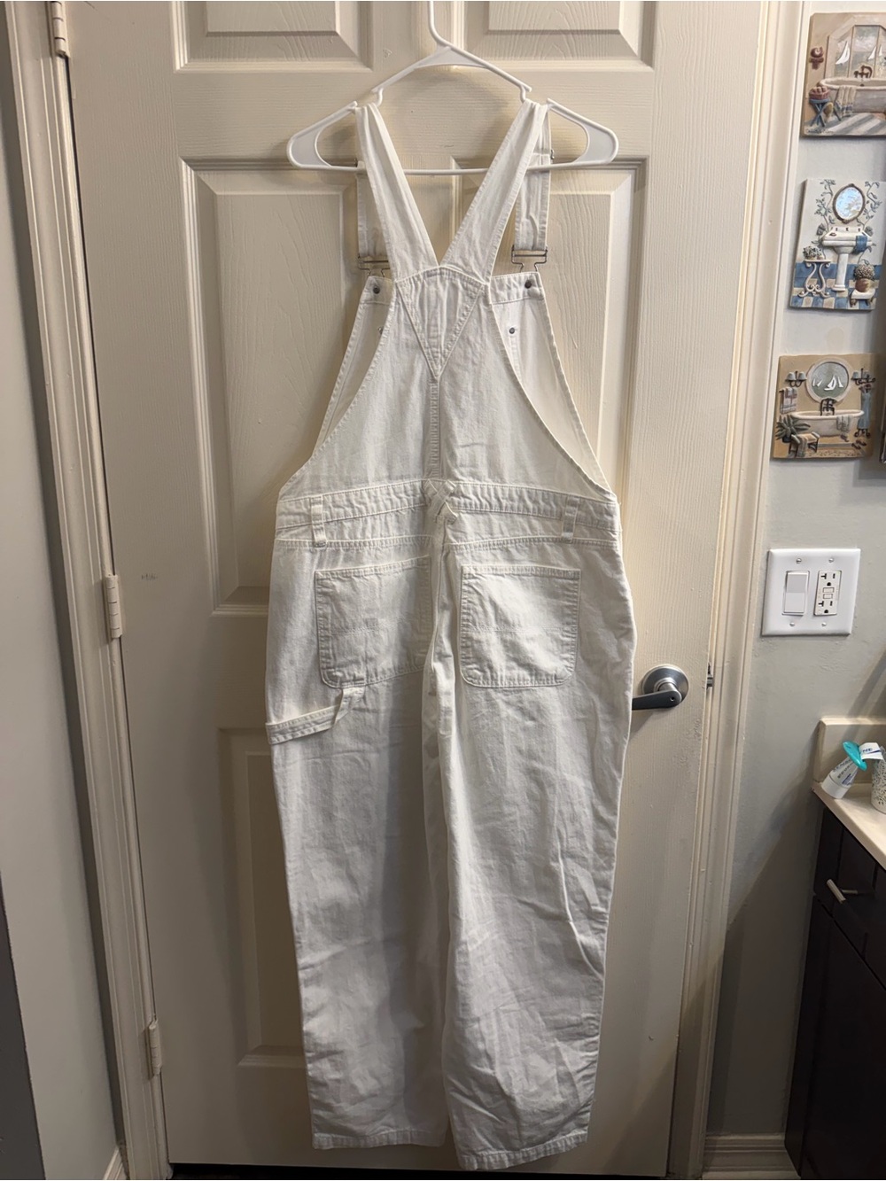 wild fable White Cotton Utility Overalls Jumpsuit